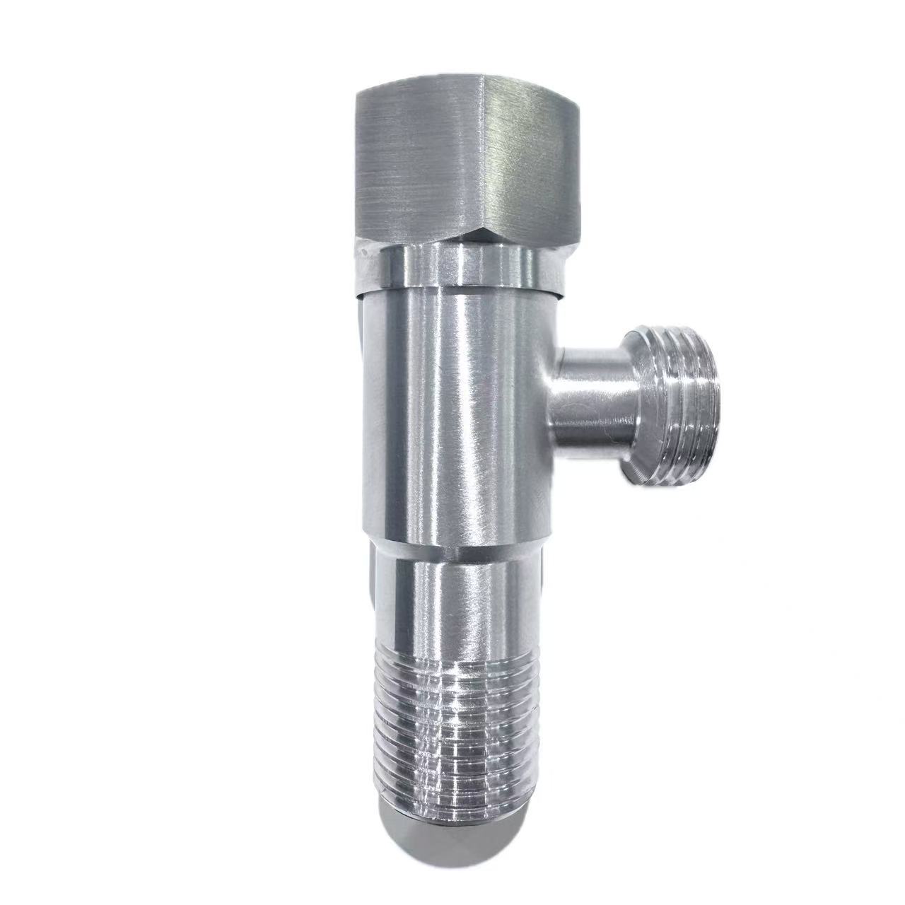 Válvula angular de baño de aceiro inoxidable cepillado Válvula angular de baño de aceiro inoxidable cepillado
