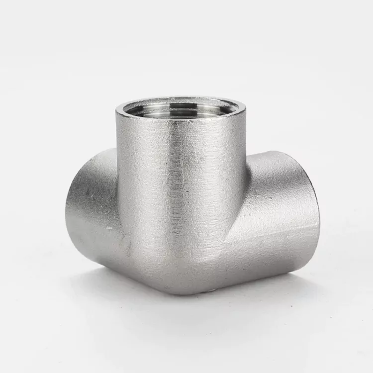 Racor de tubo en T 3D de aceiro inoxidable BSP