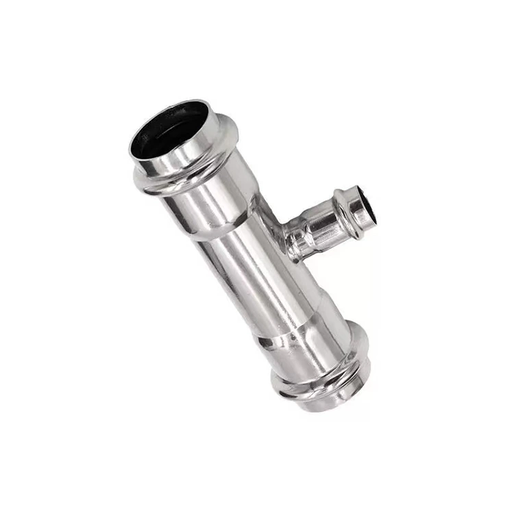 Tee redutor de dobre prensa