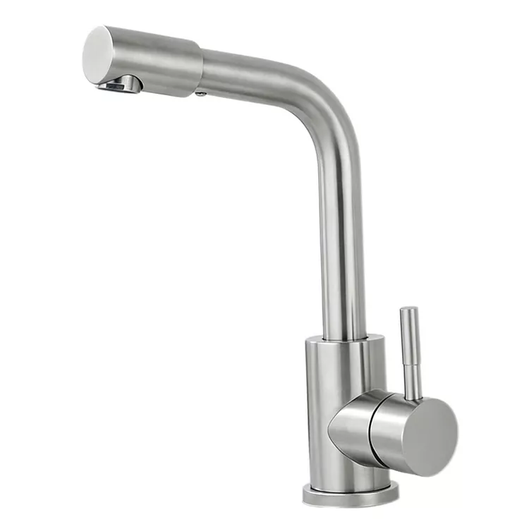 Grifo de lavabo fría e quente de dobre función giratoria de 360°