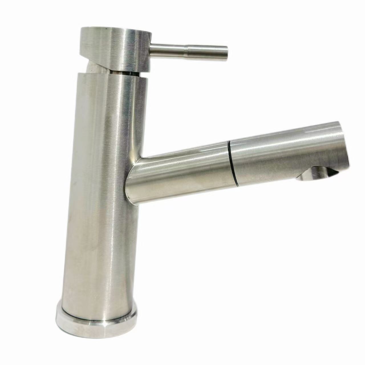 Grifo de lavabo quente e frío extraíble flexible