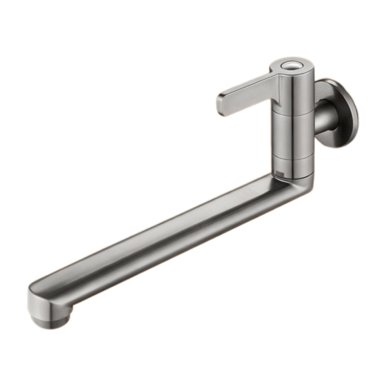 Grifo de brazo robótico de parede minimalista