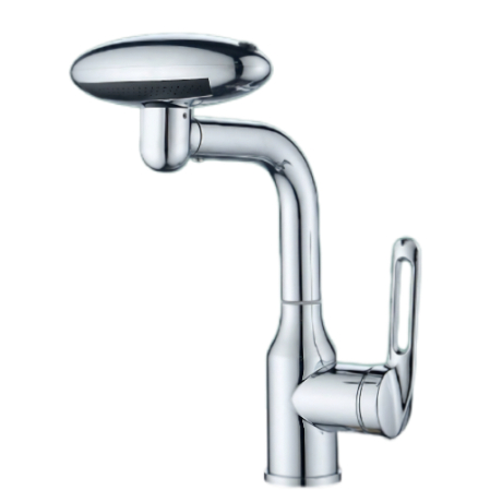 Grifo para lavabo con pulverización superior prata espello