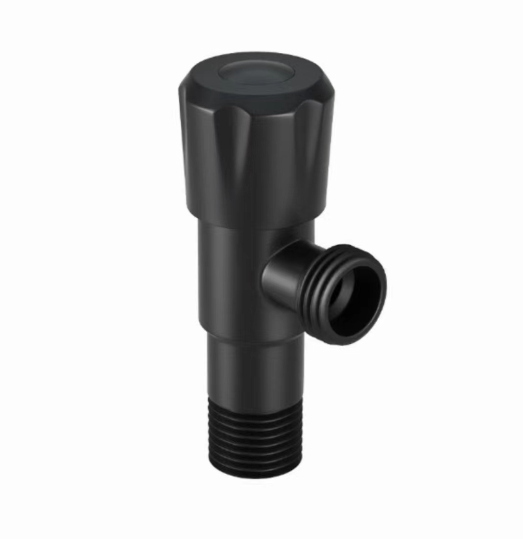 Válvula triangular negra mate minimalista moderna