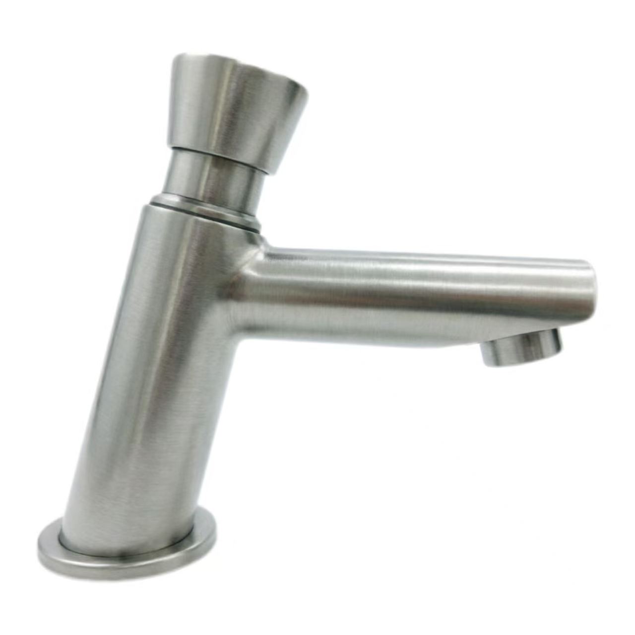 Grifo de lavabo frío único con botón pulsador