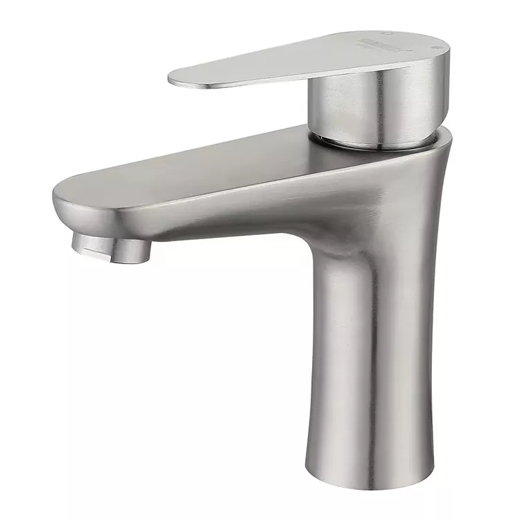 Grifo mezclador de lavabo de cintura delgada (quente e frío)