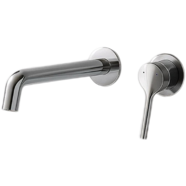 Grifo de pistola gris con pomo texturizado