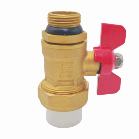 Válvula de bola vertical PPR25 con rosca macho